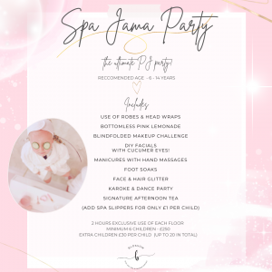 Spa Jama party package